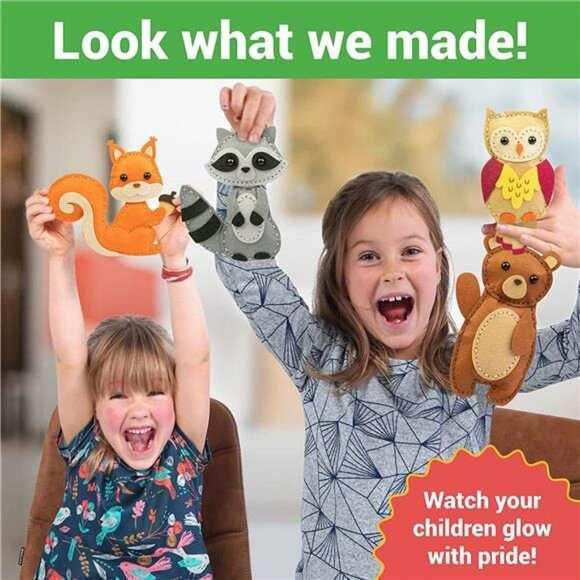 Sewing Kit for Kids, Animal Craft Set for Boys and Girls Age 7-12, 165 Piece Set - Picture 7 of 7
